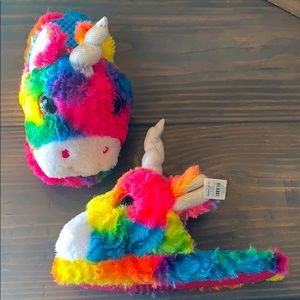 Rainbow Unicorn Slippers